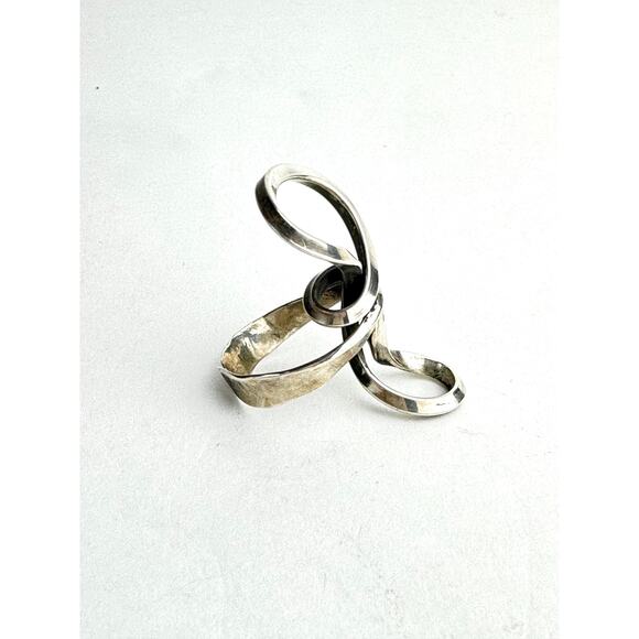 Sculptural Abstract Modern Ring Adjustable - Picture 5 of 9